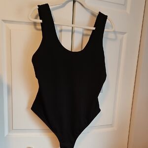 Time and Tru Black Bodysuit